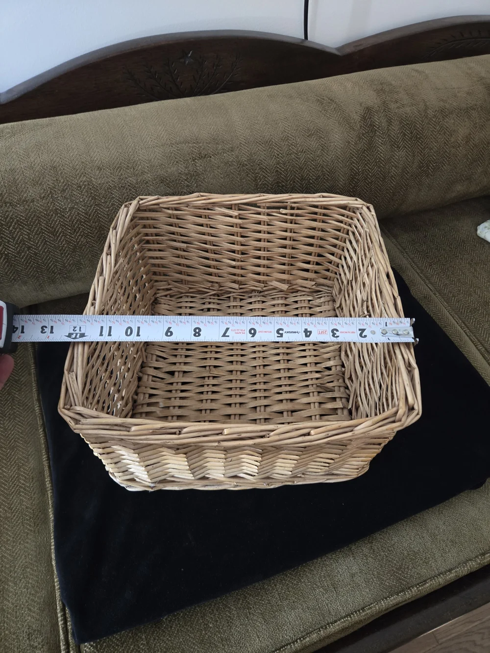 Woven Rattan Storage Basket - Natural Brown